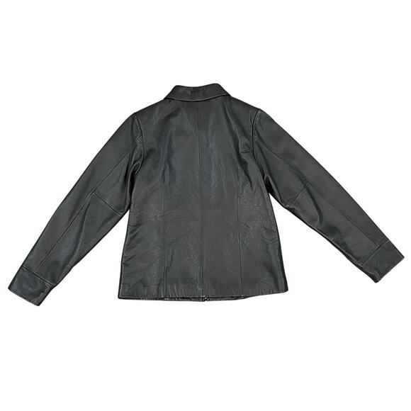 Copper Key Leather Jacket Long Sleeve Full-Zip Black Girls US Size L Large - Picture 3 of 12